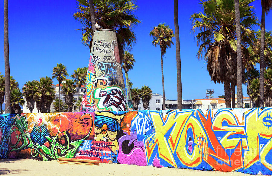 Graffiti Colors At Venice Beach California Photograph By John Rizzuto