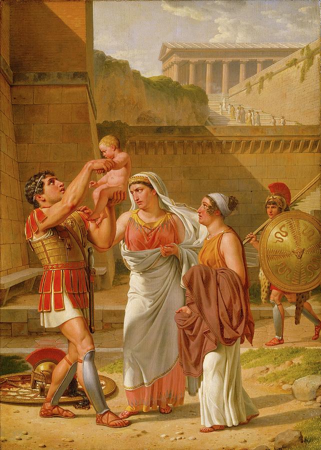 Hector S Farewell To Andromache Painting By C W Eckersberg Fine Art