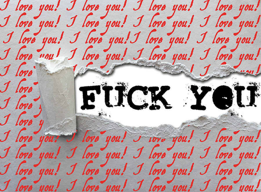 I Love Fuck You Digital Art By Derrick G Wood Fine Art America