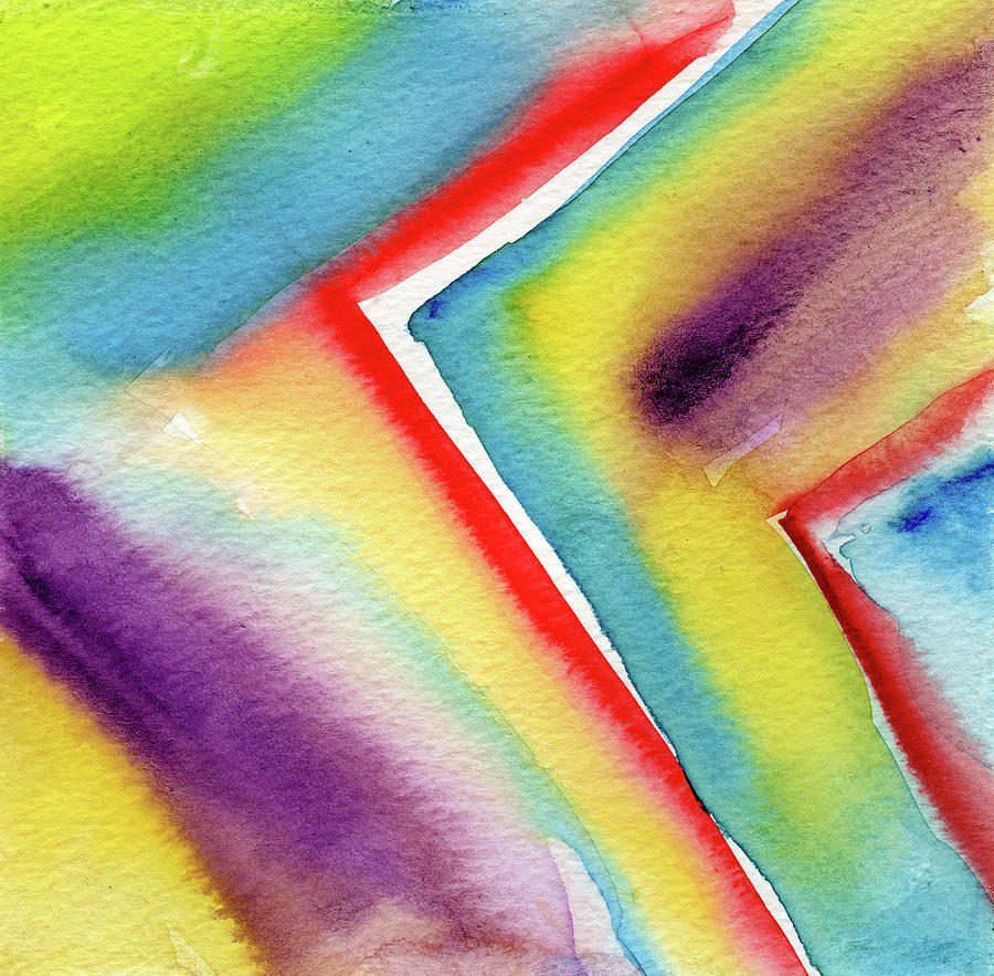 Inflection Abstract Watercolor Painting Painting By Susan Porter Pixels