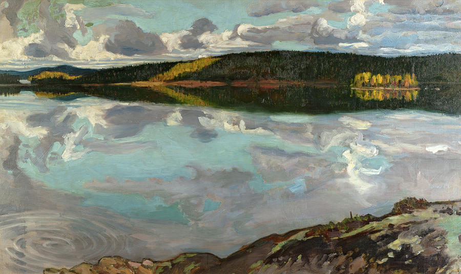 Lake Ruovesi 1896 Painting By Akseli Gallen Kallela Fine Art America