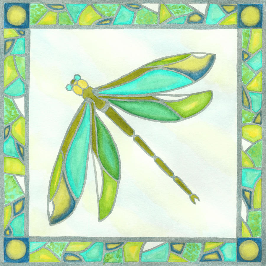 Luminous Dragonfly II Painting By Vanna Lam Fine Art America