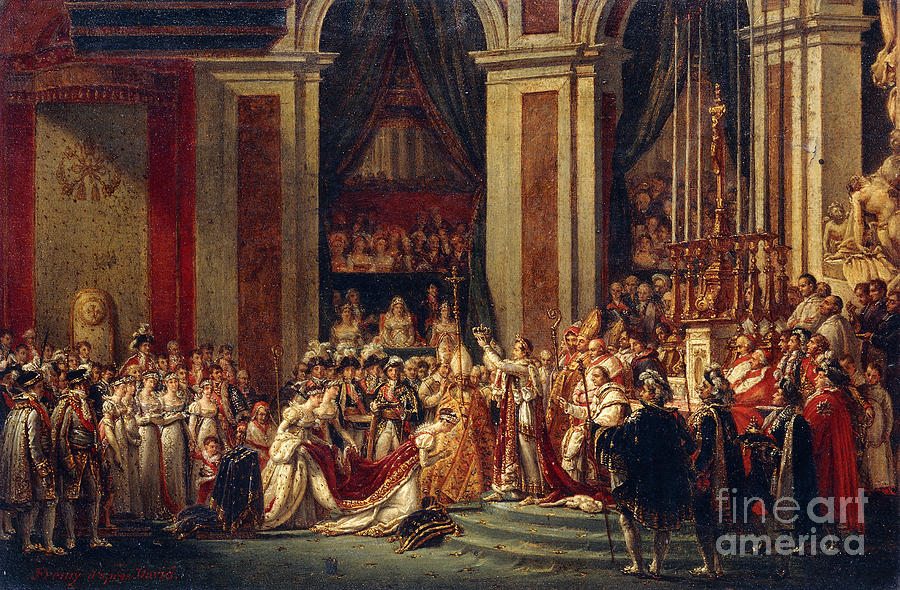 Napoleon Crowning Josephine Painting By Jacques Louis David Fine Art