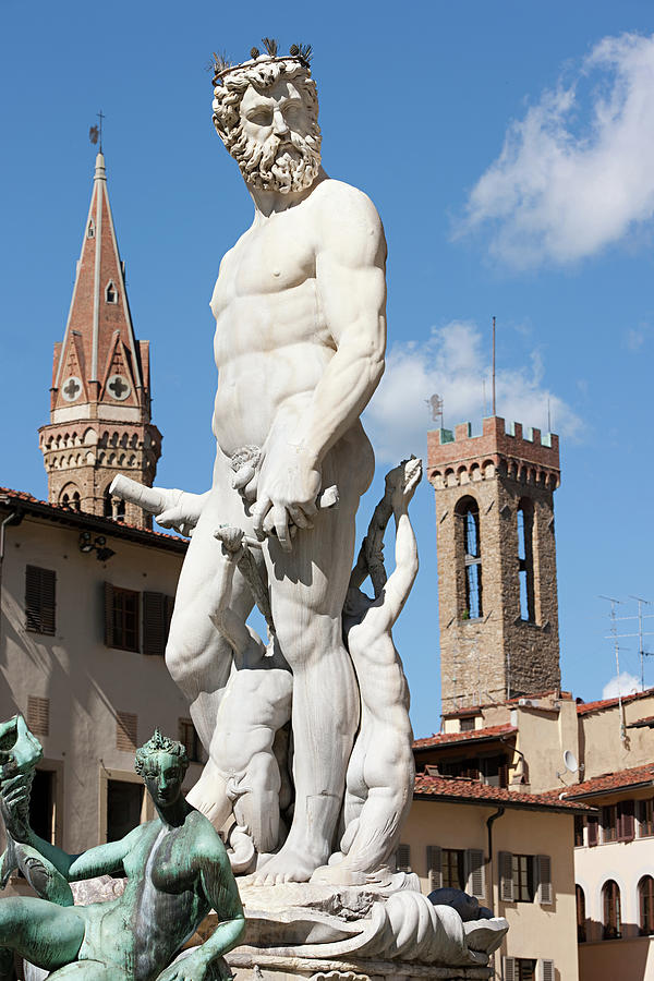 Neptune Fountain In Piazza Della Signoria Florence Italy Digital Art By Oanh Fine Art America