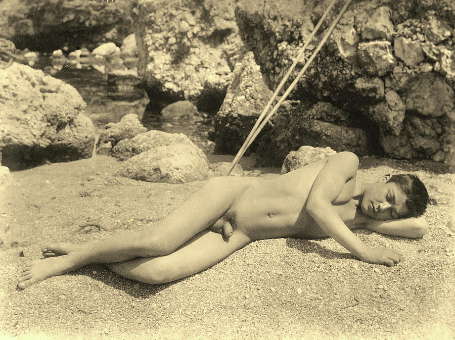 Portrait Of A Male Nude C Photograph By Baron Wilhelm Von Gloeden My Xxx Hot Girl