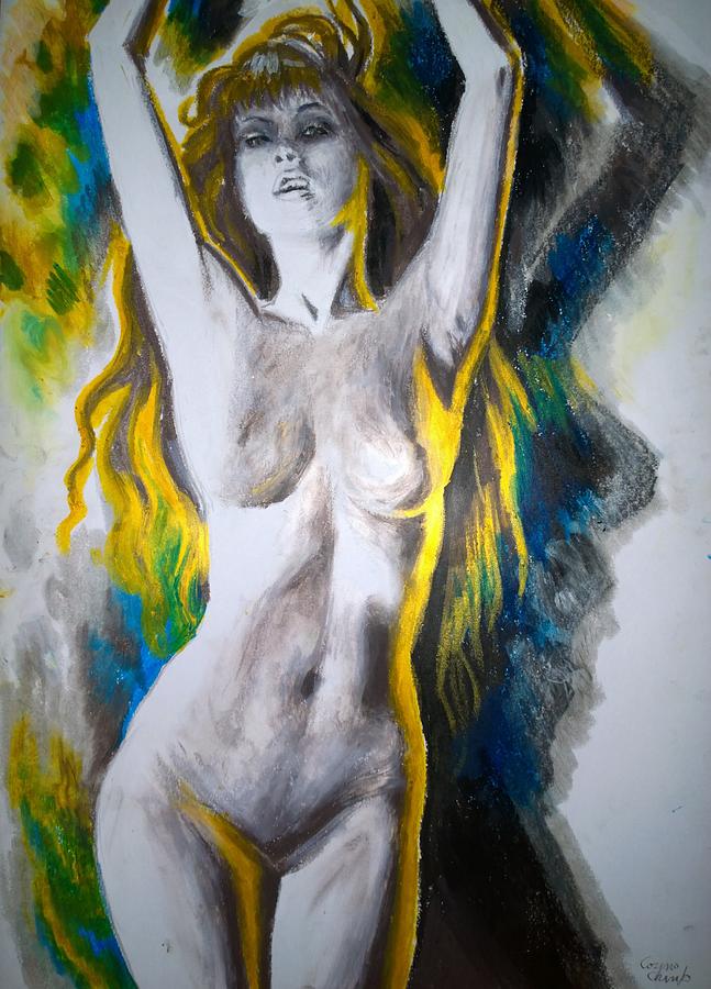 Nude Woman Drawing Drawing By Chirila Corina Fine Art America