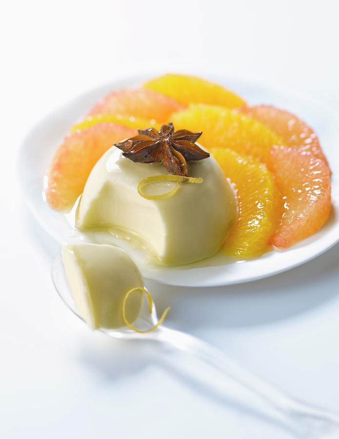 Panacotta A La Fleur D Oranger Et Salade D Agrumes Orange Blossom