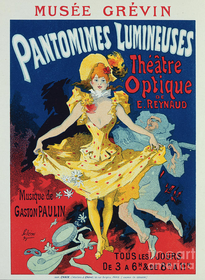 Pantomimes Lumineuses Drawing By Jules Cheret Fine Art America