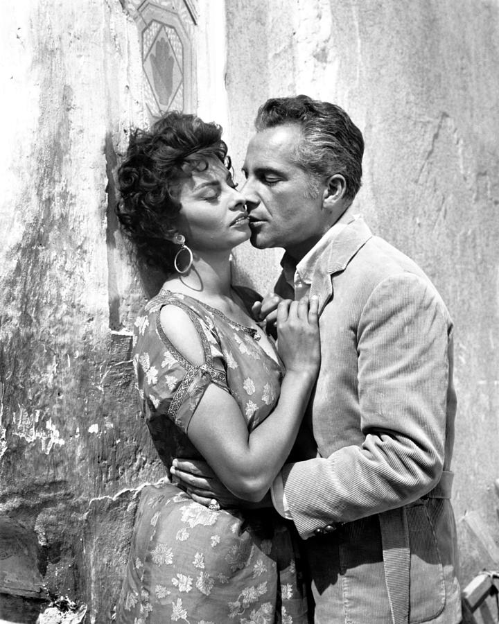 Rossano Brazzi Kissing Sophia Loren Photograph By Globe Photos Fine