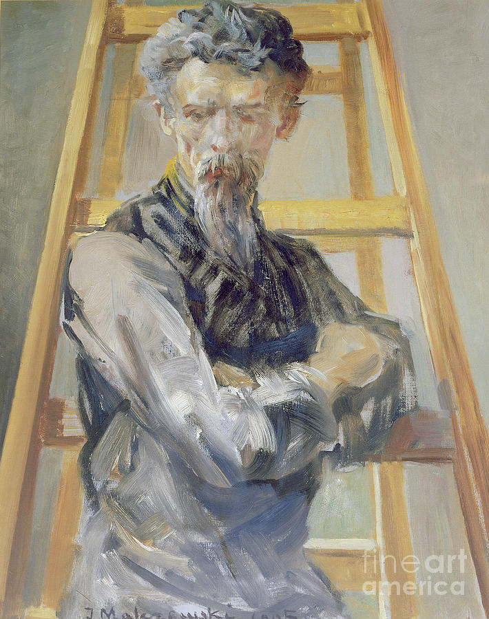 Self Portrait 1905 Painting By Jacek Malczewski Fine Art America