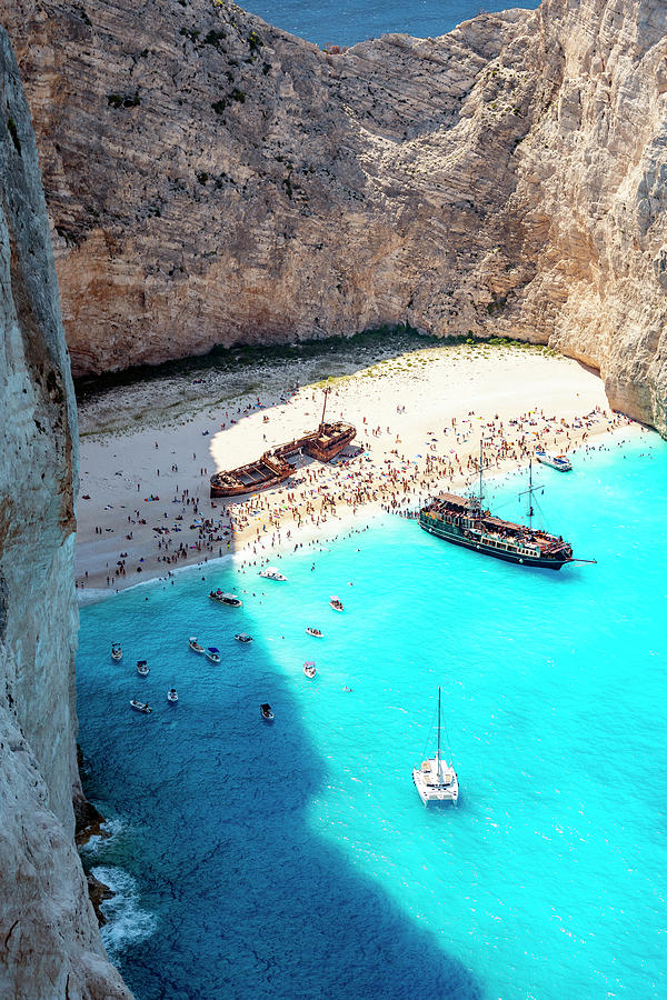 Shipwreck On A Beach Photograph By Svetlana Sewell Fine Art America