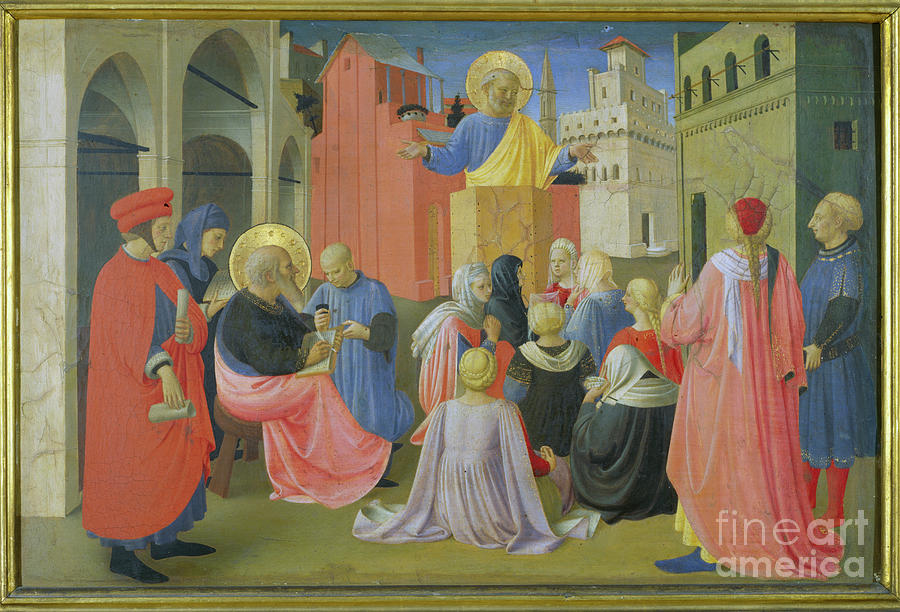 St Peter Preaching Predella From The Linaiuoli Triptych 1433