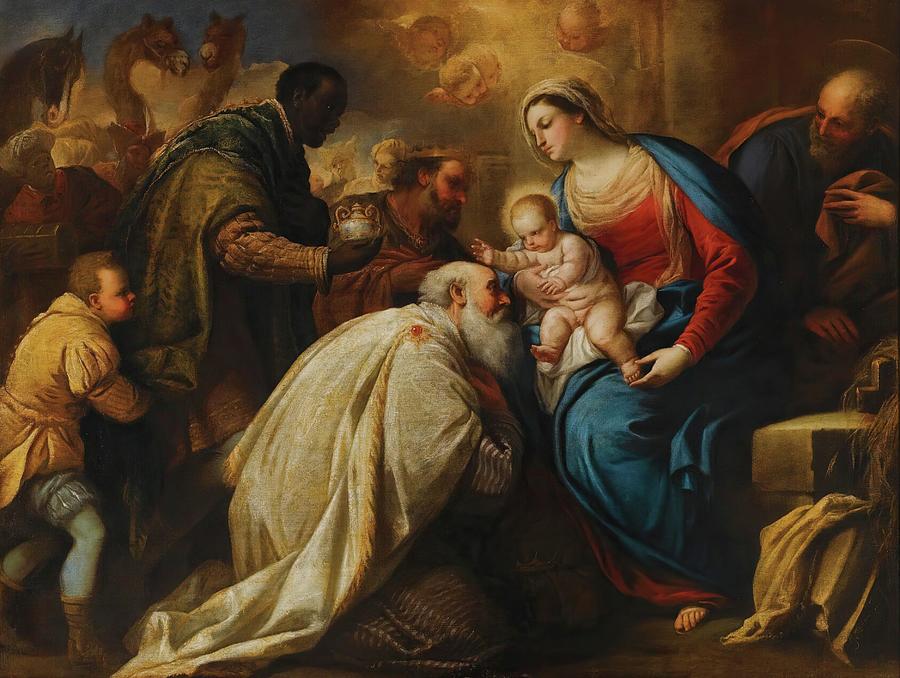 The Adoration Of The Magi Painting By Luca Giordano Fine Art America