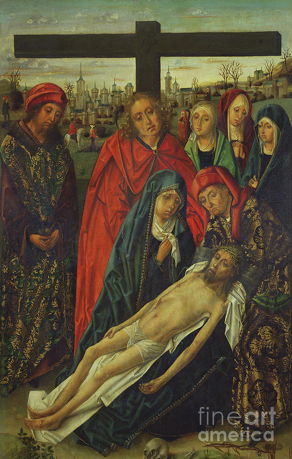 The Entombment Of Christ Painting By Master Of The Luna Chapel Fine