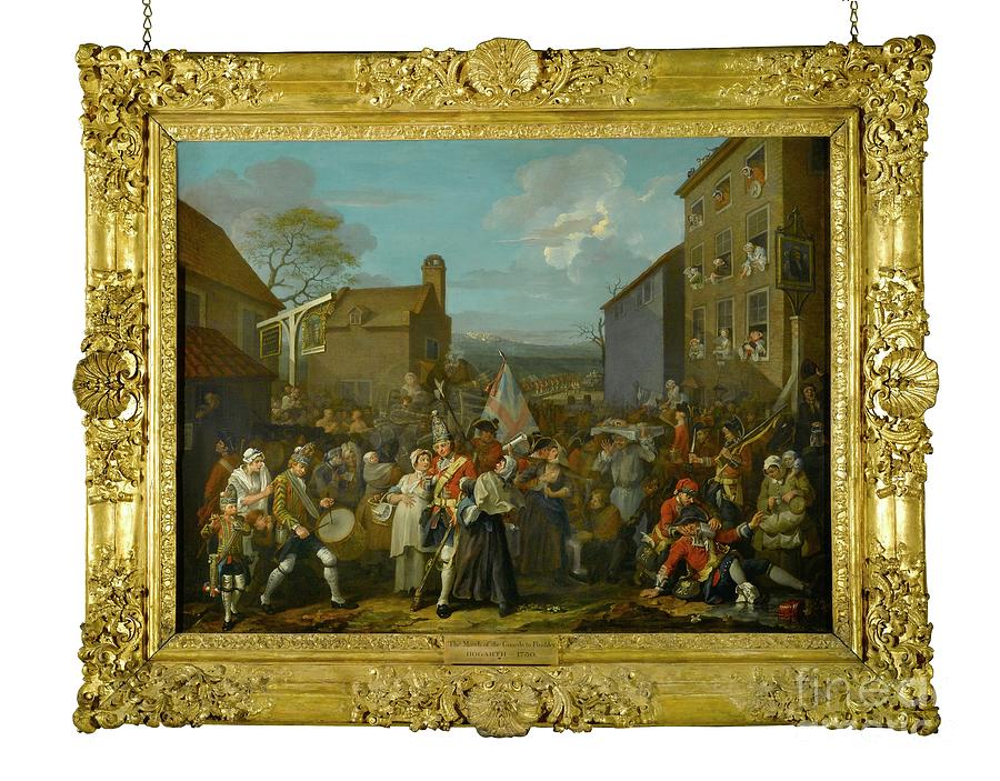 The March Of The Guards To Finchley Painting By William Hogarth