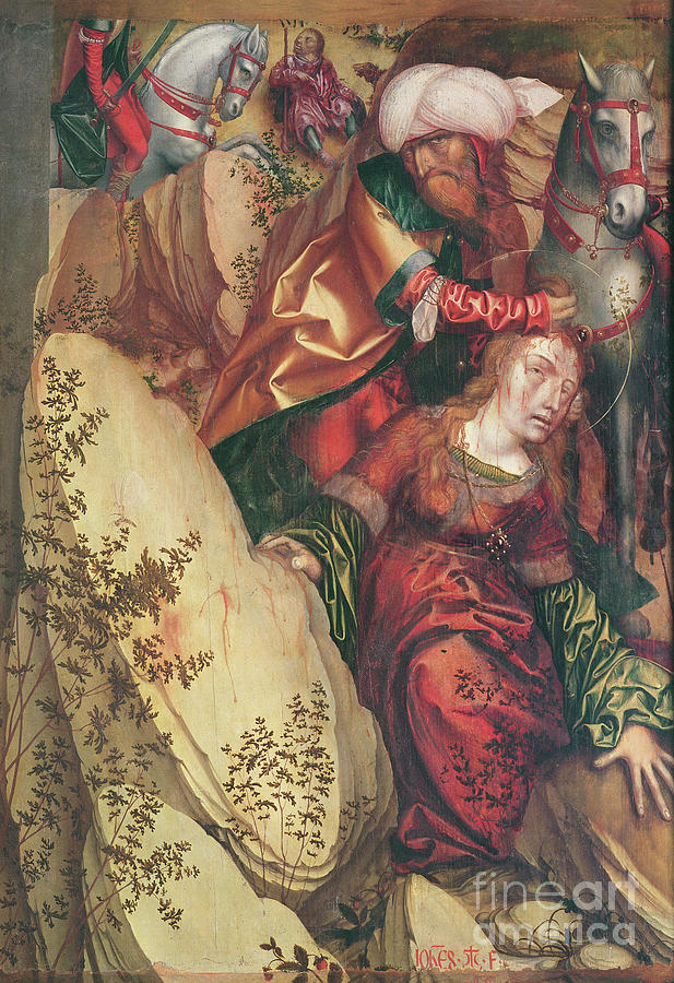 The Martyrdom Of St Barbara Painting By Hans Fries Fine Art