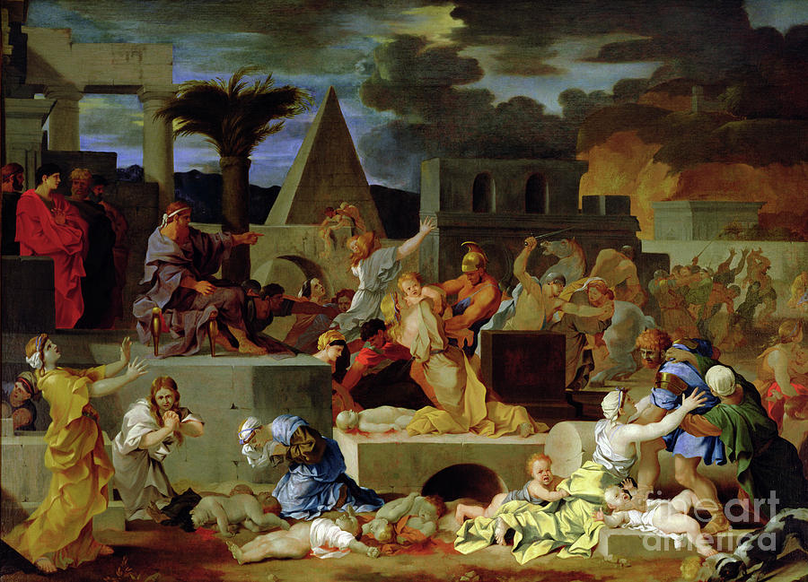 The Massacre Of The Innocents Painting By Sebastien Bourdon Pixels