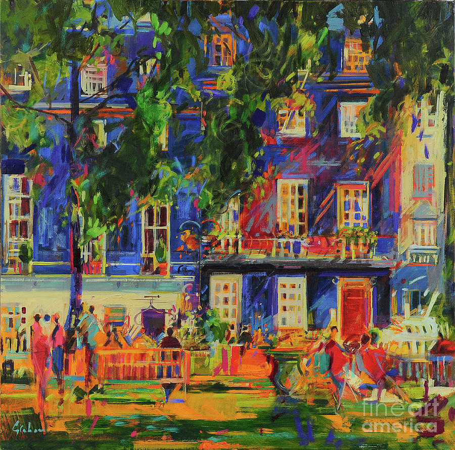 The Nightingale Sang Berkeley Square 2023 Painting By Peter Graham