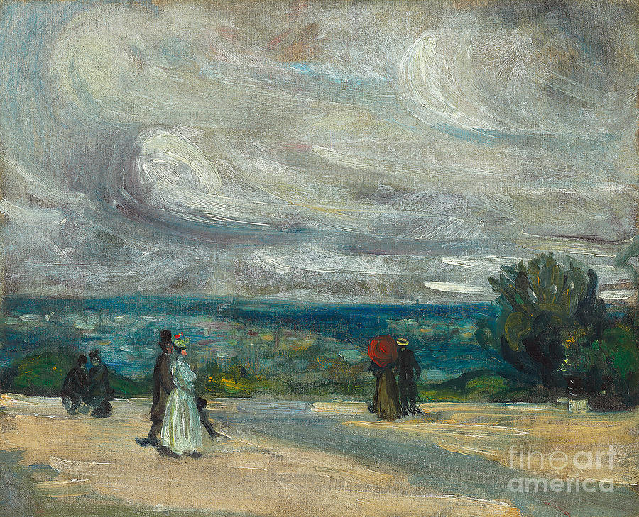 The Terrace Painting By William James Glackens Fine Art America