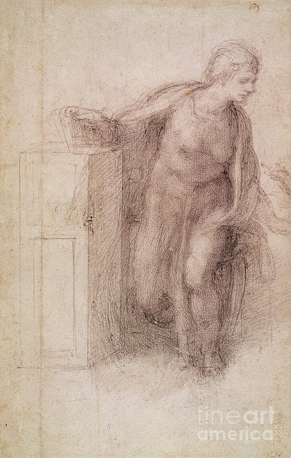 The Virgin Annunciate C Drawing By Michelangelo Buonarroti Pixels