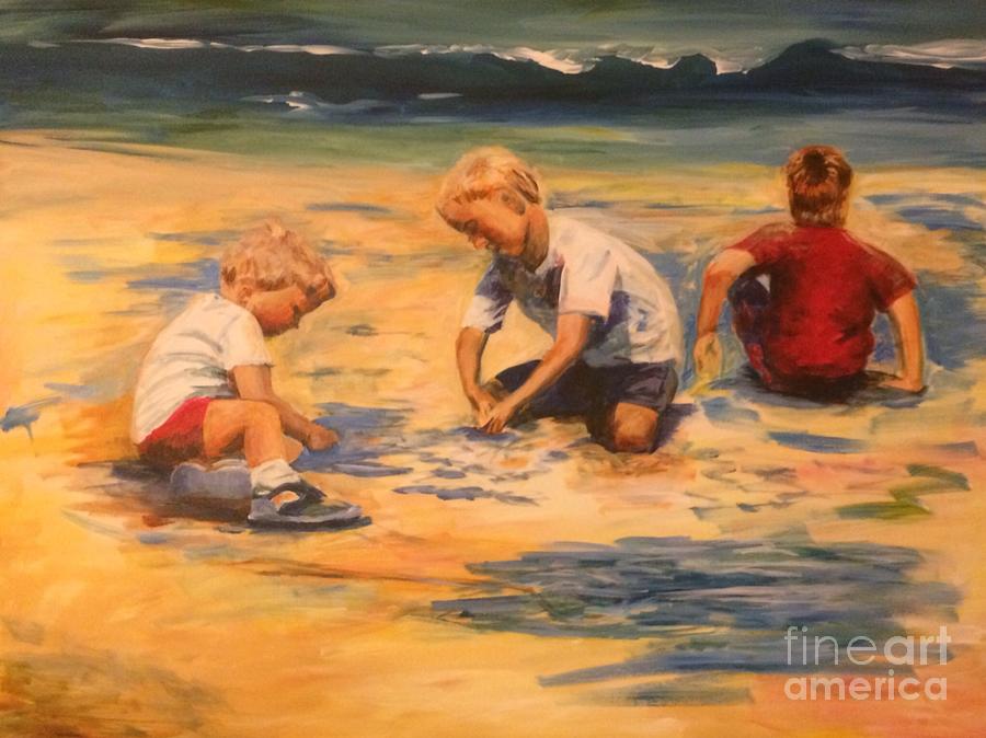 Three Friends Painting By Barbara Gage Mulford Fine Art America