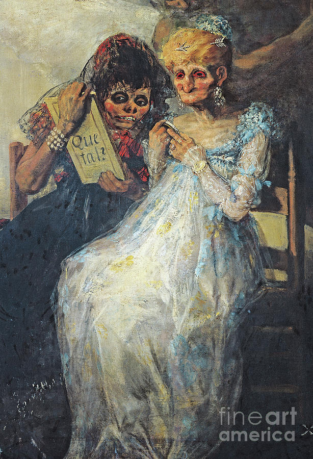 Time Of The Old Women 1820 Painting By Francisco Jose De Goya Y