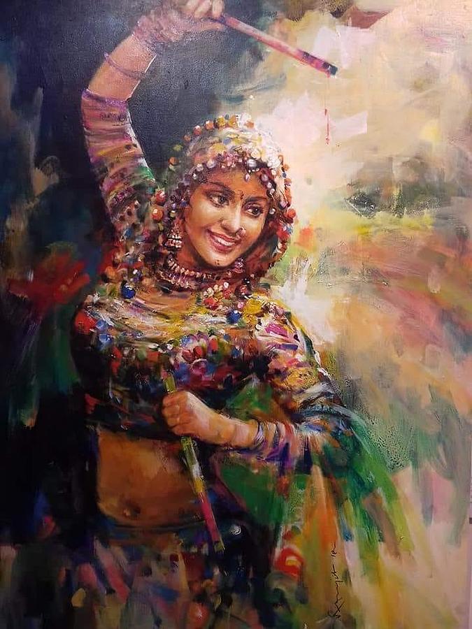 Women Painting By Vishal Gurjar Pixels