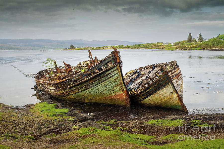 Abandoned Fishjing Boats On The Isle Of Mull Photograph By Rambling Tog