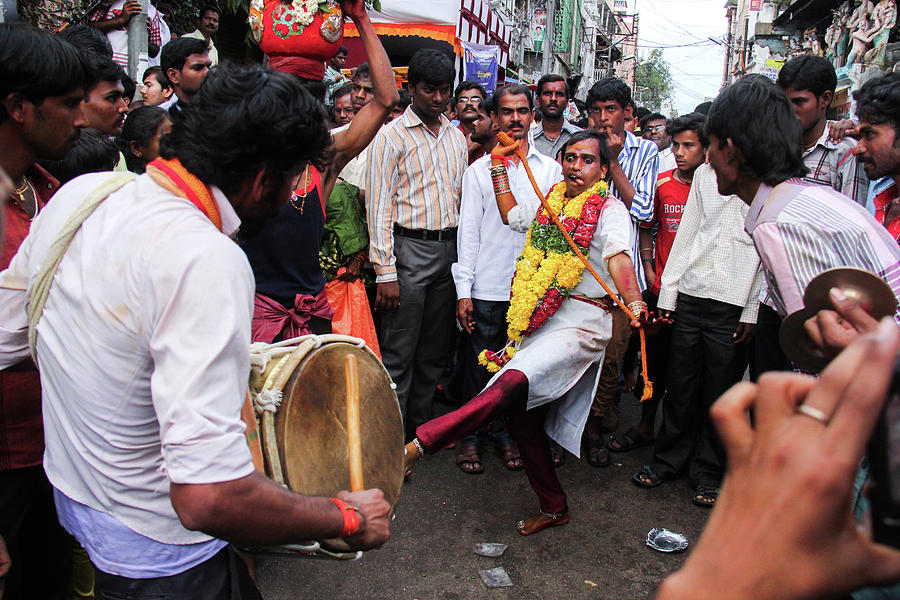 Bonalu Festival At Hyderabad 1 Photograph By Satyanarayana Gola Fine