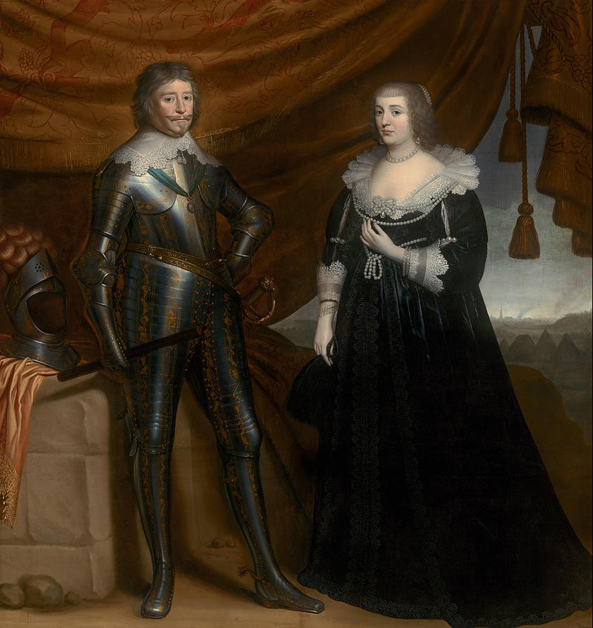 Double Portrait Of Frederik Hendrik And Amalia Of Solms Braunfels