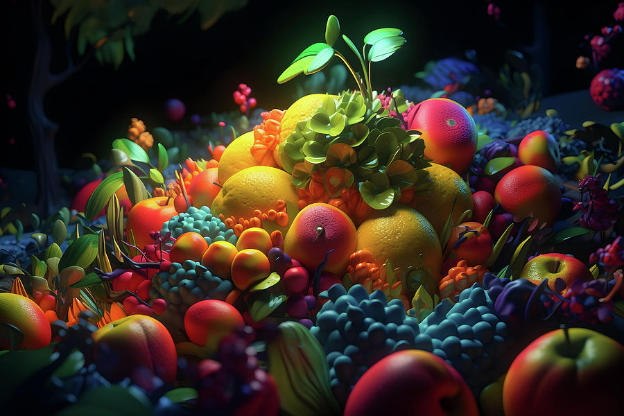 Fruit World Digital Art By Rene Heymann Fine Art America