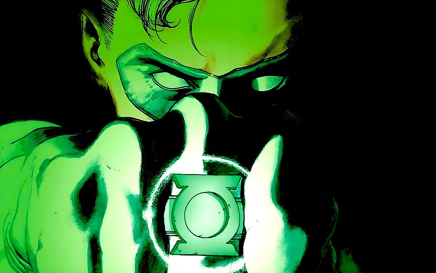 Green Lantern Digital Art By Celestina Paul Fine Art America