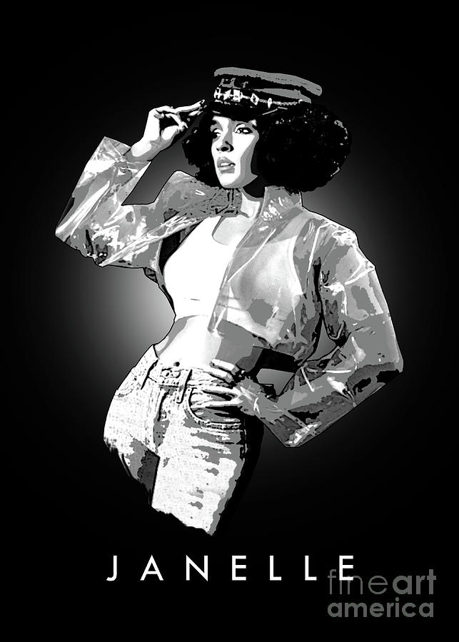 Janelle Monae Digital Art By Bo Kev Pixels