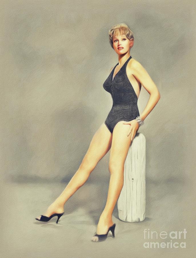Karen Steele Vintage Actress Painting By Esoterica Art Agency Pixels