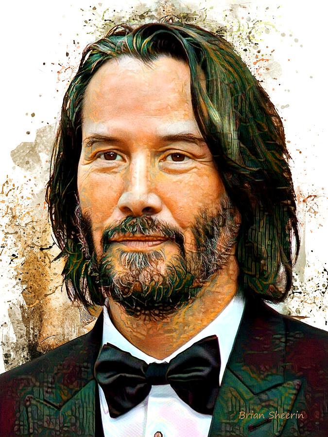 Keanu Reeves Digital Art By Brian Sheerin Fine Art America