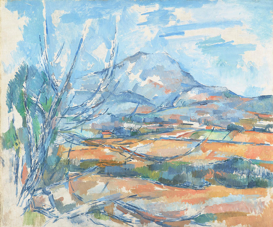 Montagne Sainte Victoire Painting By Paul C Zanne Pixels