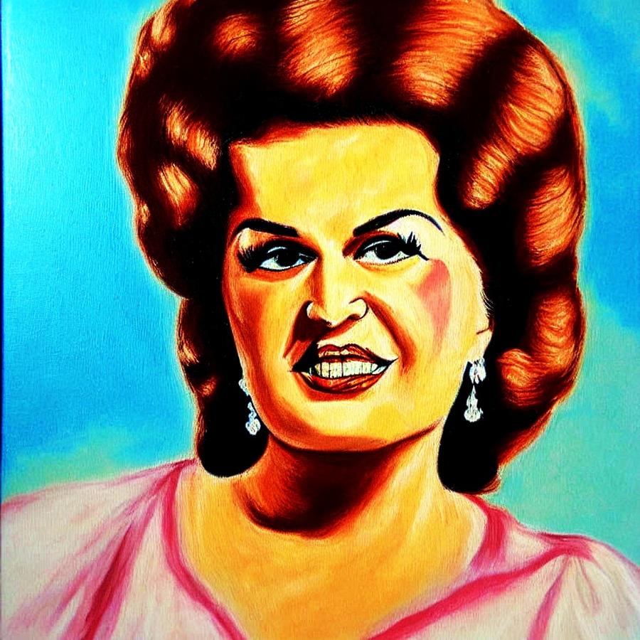 Patsy Cline Digital Art By Bob Smerecki Fine Art America