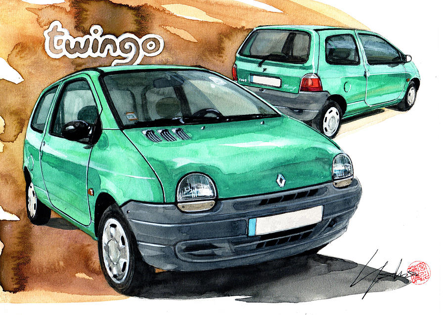 Renault Twingo Painting By Yoshiharu Miyakawa Pixels