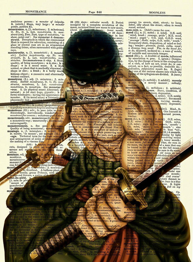 Roronoa Zoro One Piece Anime Digital Art By Olivia Ball Pixels