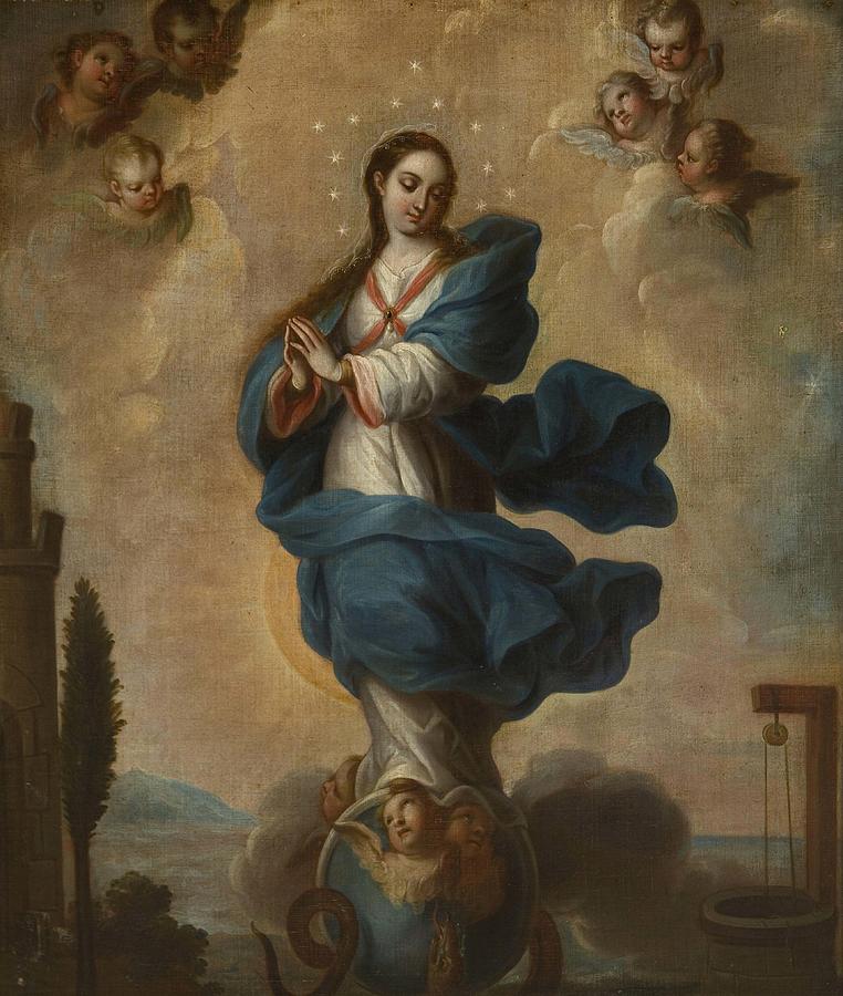 Virgen De La Inmaculada Concepci N Painting By Atribuido A Miguel