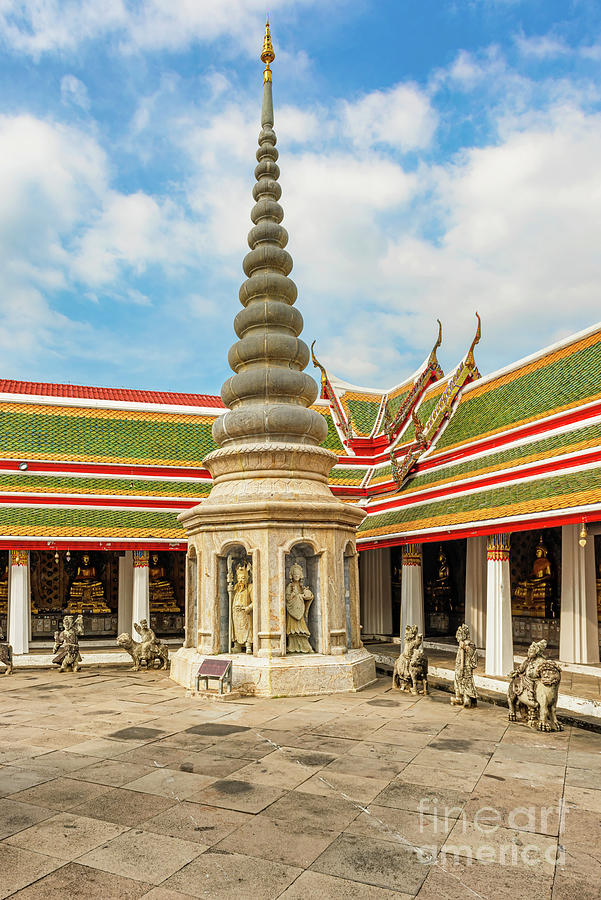 Wat Arun Monumental Buddhist Temple In Bangkok Thailand Photograph By