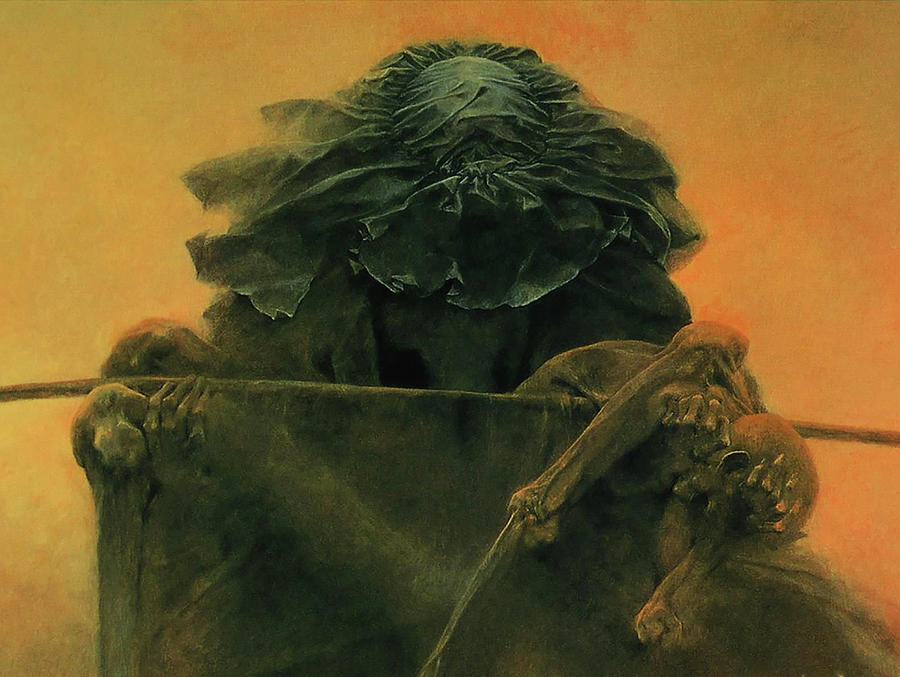 Famous Zdzislaw Beksinski Paintings Sanok Poland Painting By