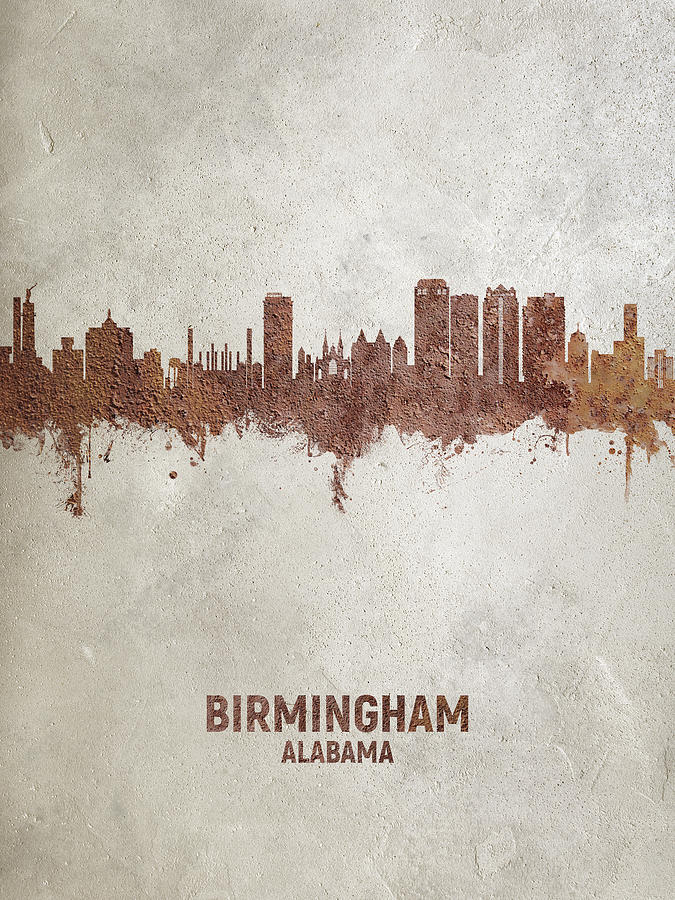 Birmingham Alabama Skyline Digital Art By Michael Tompsett Fine Art