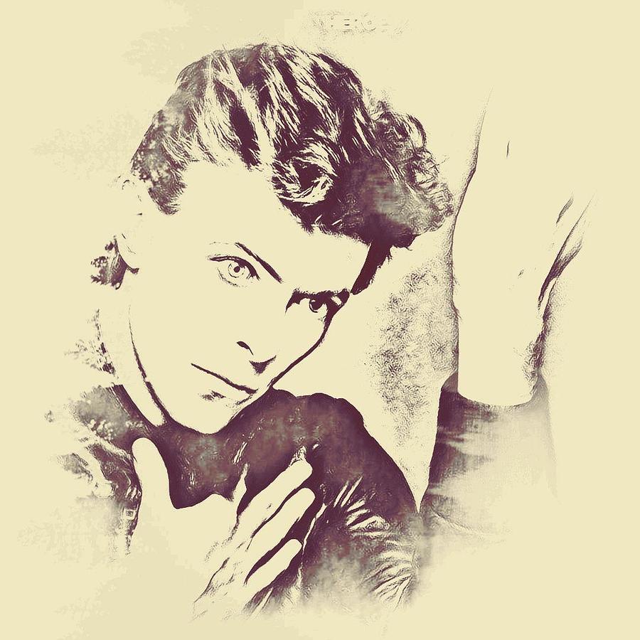 David Bowie Portrait Digital Art By Francesca Mungo Pixels