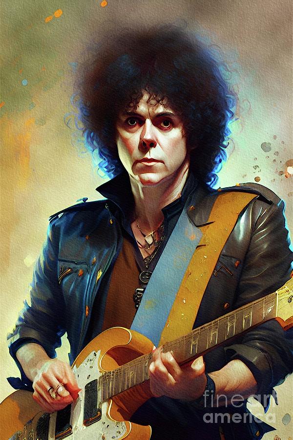 Marc Bolan Music Legend Painting By John Springfield Fine Art America