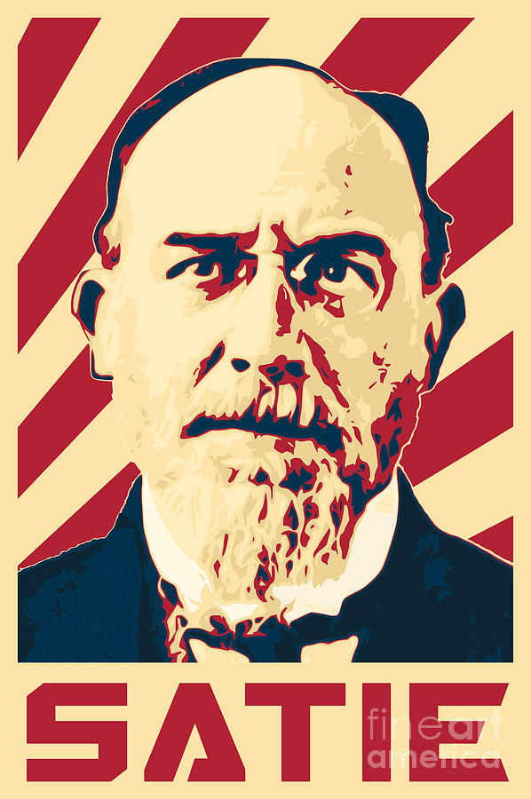 Eric Satie Retro Propaganda Digital Art By Filip Schpindel Pixels