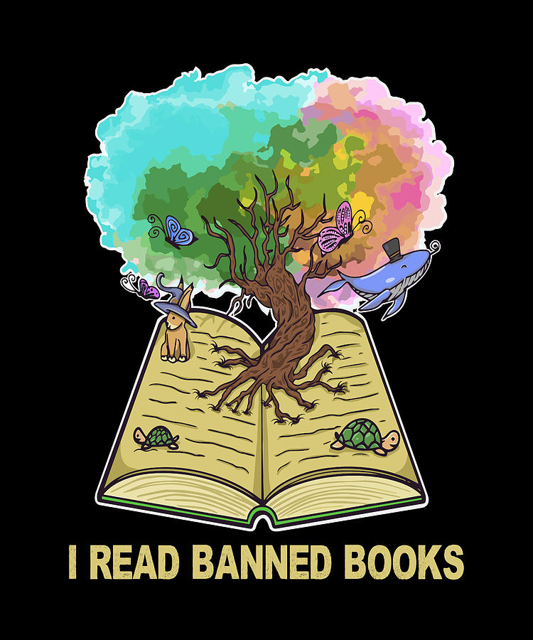 I Read Banned Books I Survived Reading Banned Books Bookish Digital Art