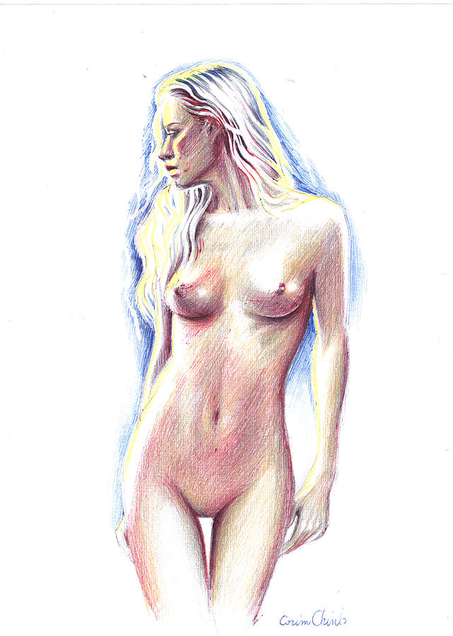 Nude Woman Drawing Drawing By Chirila Corina Fine Art America