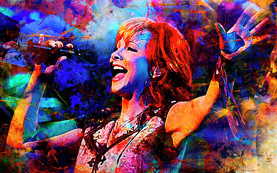 Reba Mcentire Digital Art By Eva Ivanova Fine Art America