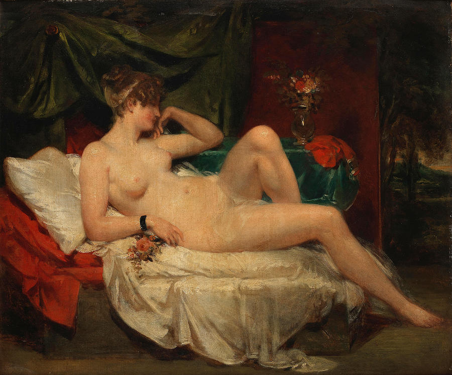 Reclining Female Nude 3 Painting By William Etty Fine Art America